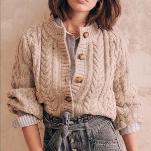 Sezane Andina Jumper in Mottled Ecru